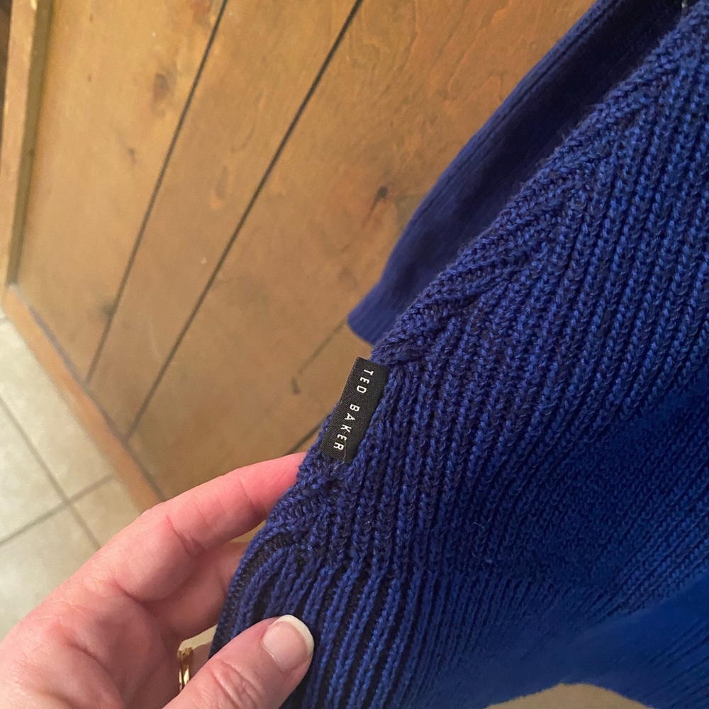 Ted Baker Rich Blue Crewneck Sweater - Picture 3 of 4